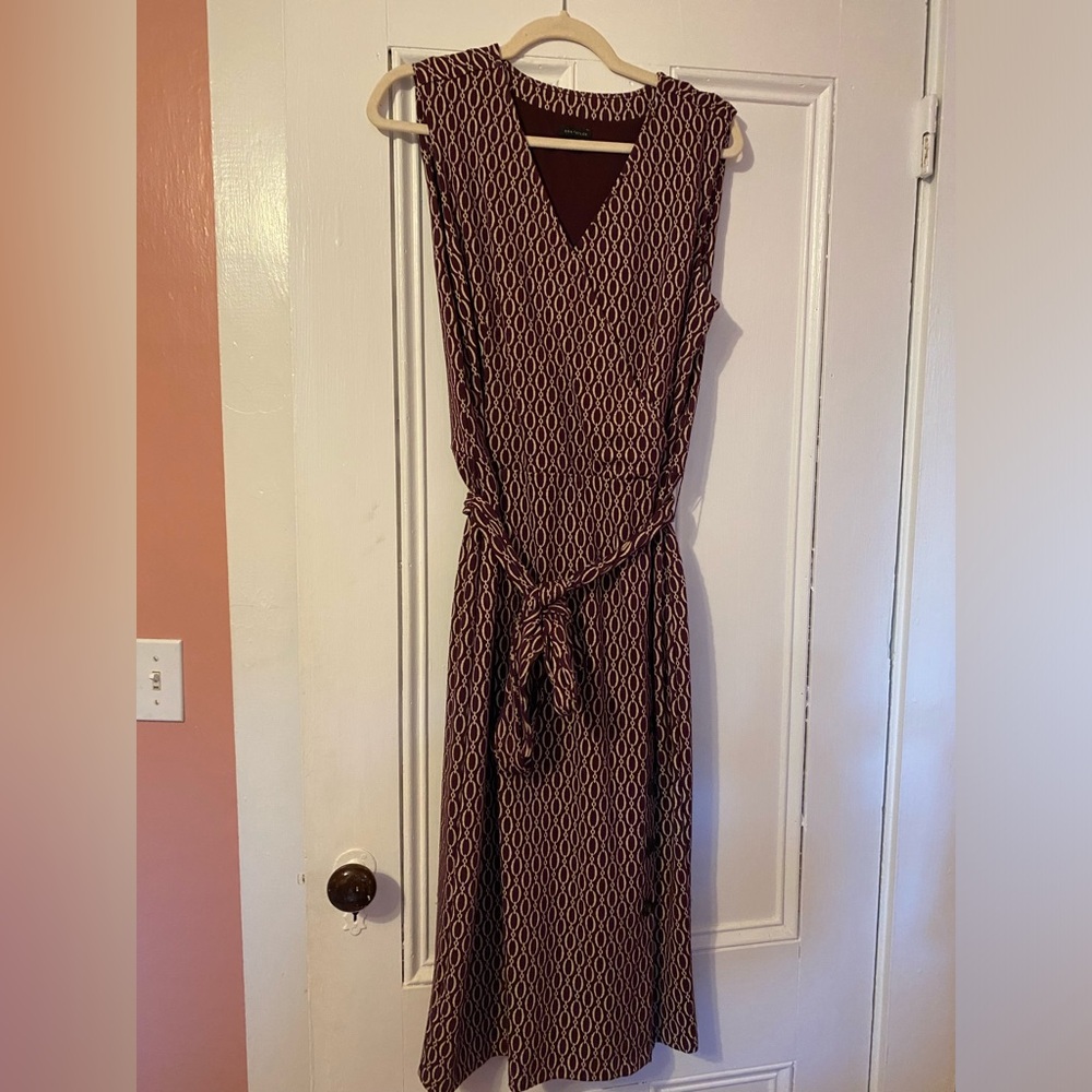 ⛓️‍💥 Ann Taylor Sleeveless Chain Print Dress - Size 10 T ⛓️‍💥